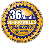 NAPA 36 Months 36,000 Miles Nationwide Warranty | Paso Robles Auto Repair